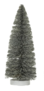 Sisal Bottle Brush Trees with Wood Base