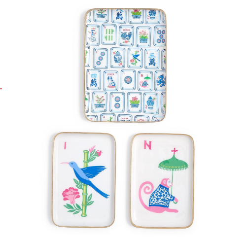 Mahjong Tile Trinket Trays - 3 Styles