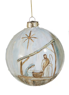 Holy Night Ball Ornament - 5"