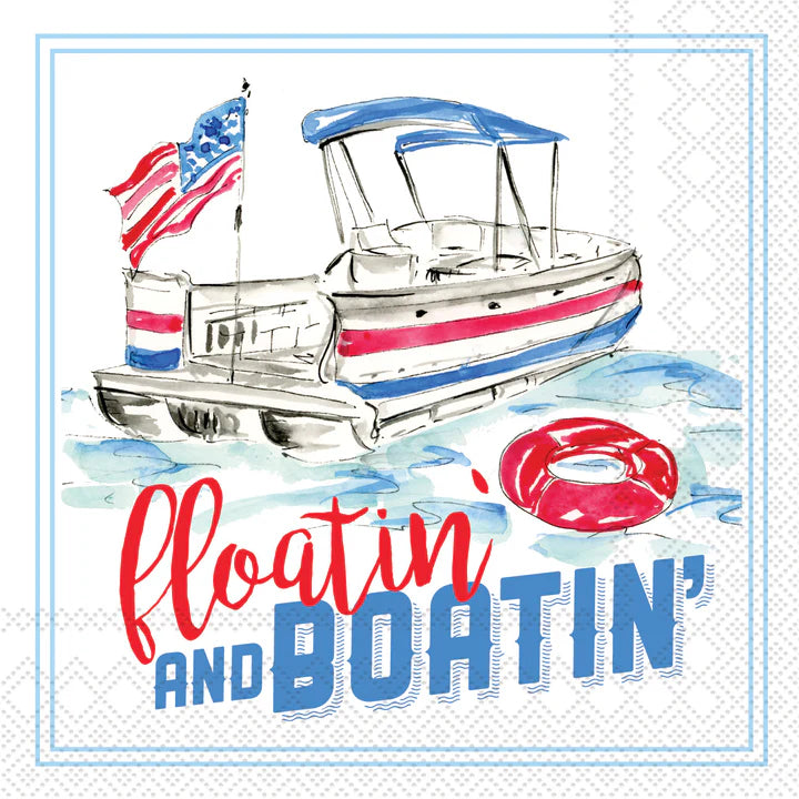 Floatin and Boatin Cocktail Napkins