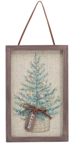 Wooden Framed Canvas Ornaments