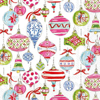 Paper Napkins - Merry Vintage Ornaments