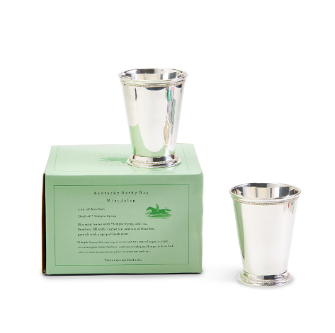 Mint Julep Silver Cup/Vase - Set of 4