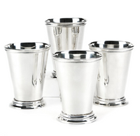 Mint Julep Silver Cup/Vase - Set of 4