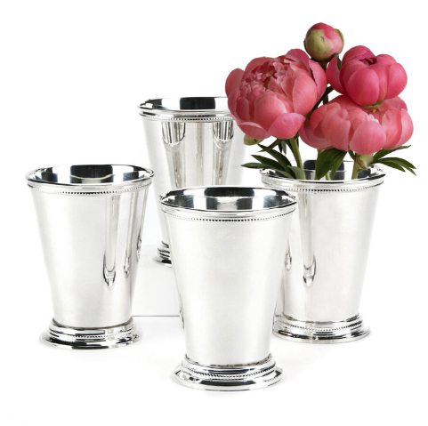 Mint Julep Silver Cup/Vase - Set of 4