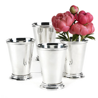 Mint Julep Silver Cup/Vase - Set of 4