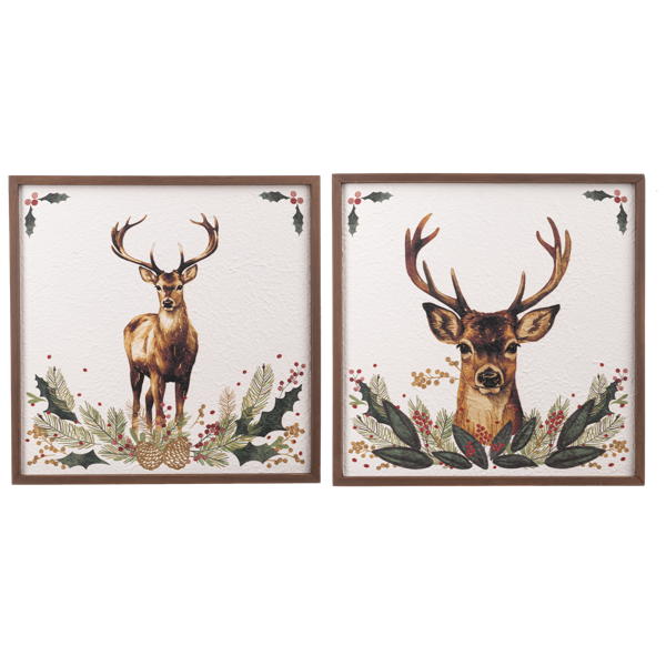 Botanical Stag Wall Decor
