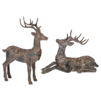 Deer w/Scroll Pattern