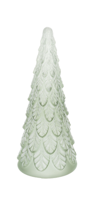 Frosted Ivy Glass Tree - Green