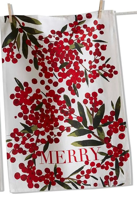 Festive Sprig Dish Towels