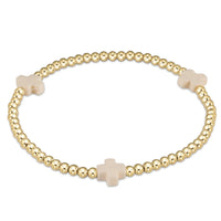 egirl signature cross bracelet gold