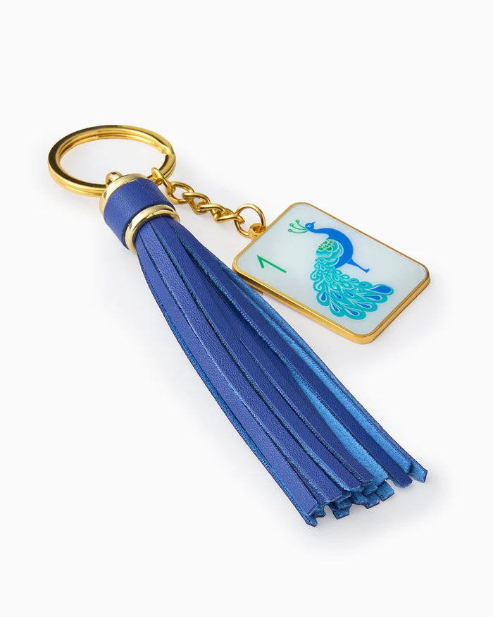 Mahjong Tile/Tassel Keychain