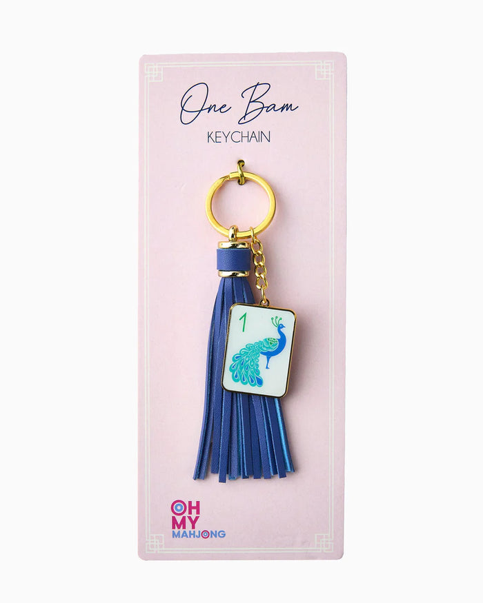Mahjong Tile/Tassel Keychain