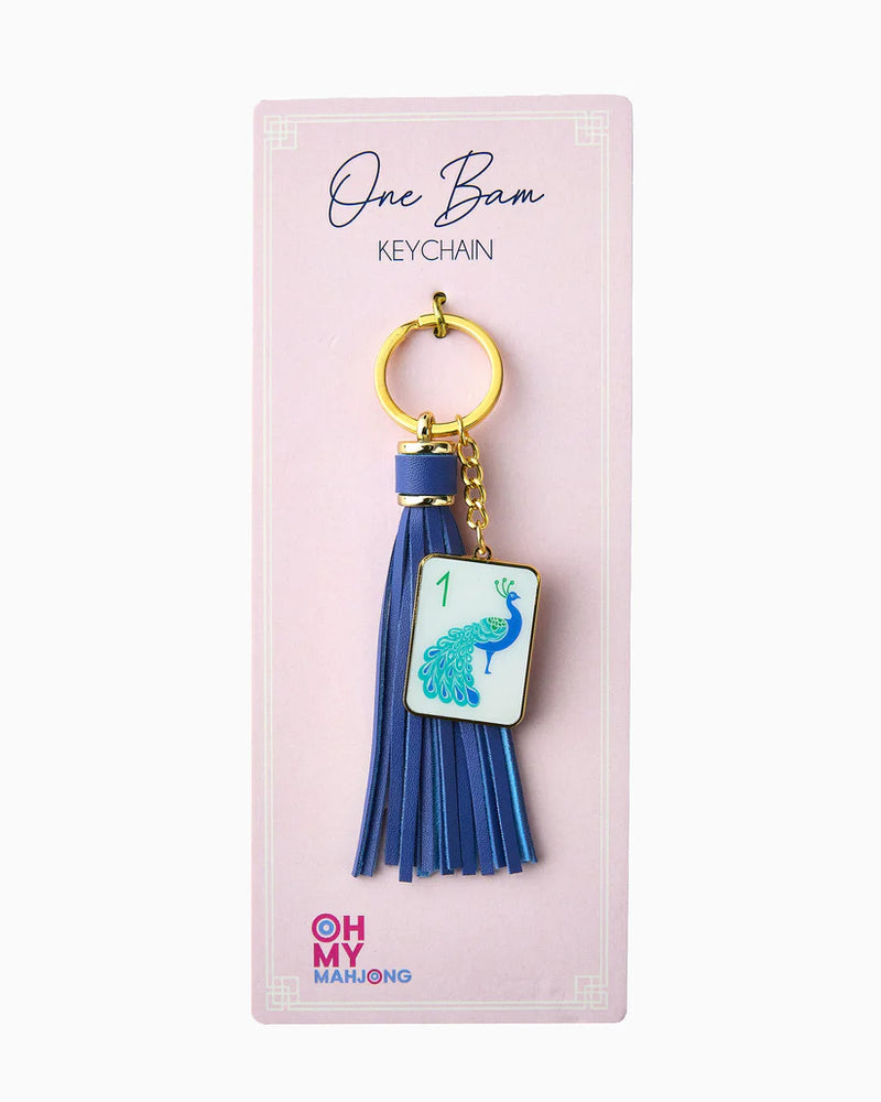 Mahjong Tile/Tassel Keychain