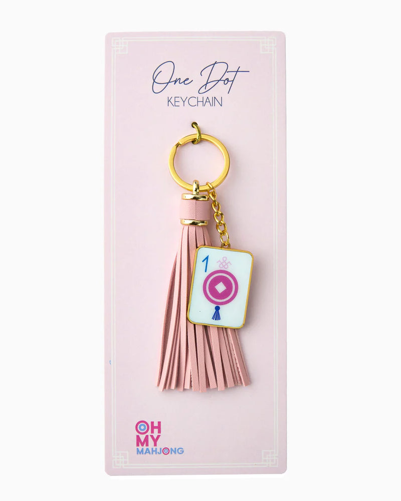 Mahjong Tile/Tassel Keychain