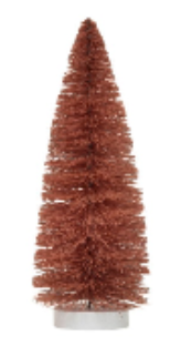 Sisal Bottle Brush Trees with Wood Base