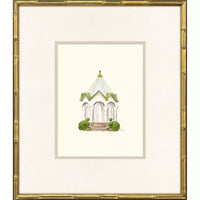 Conservatory in Gold Bamboo Frame - Sold in Set of 2