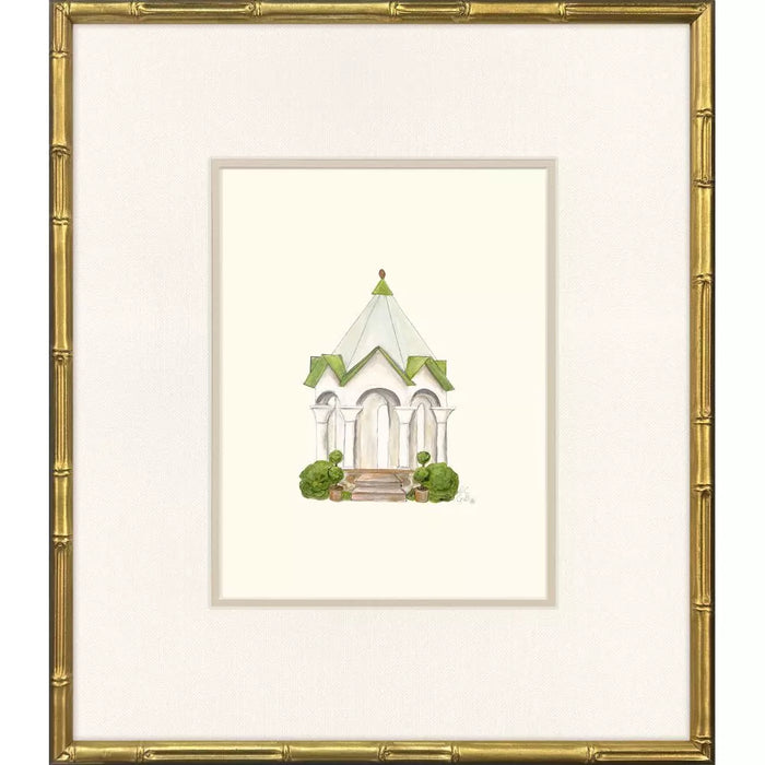 Conservatory in Gold Bamboo Frame - Sold in Set of 2