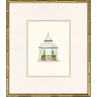 Conservatory in Gold Bamboo Frame - Sold in Set of 2