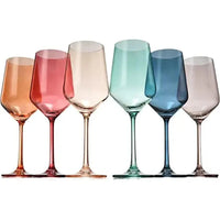 Pastel Luxury Colored Crystal Wine Glass