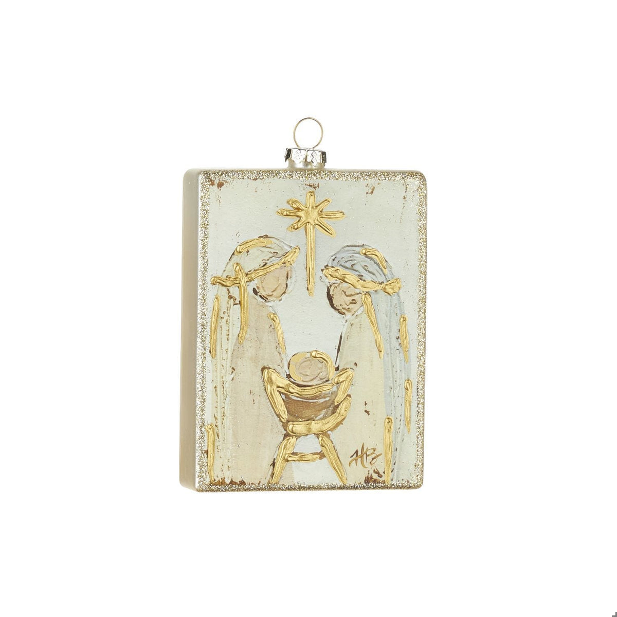 5.25 Holy Family Rectangle Ornament