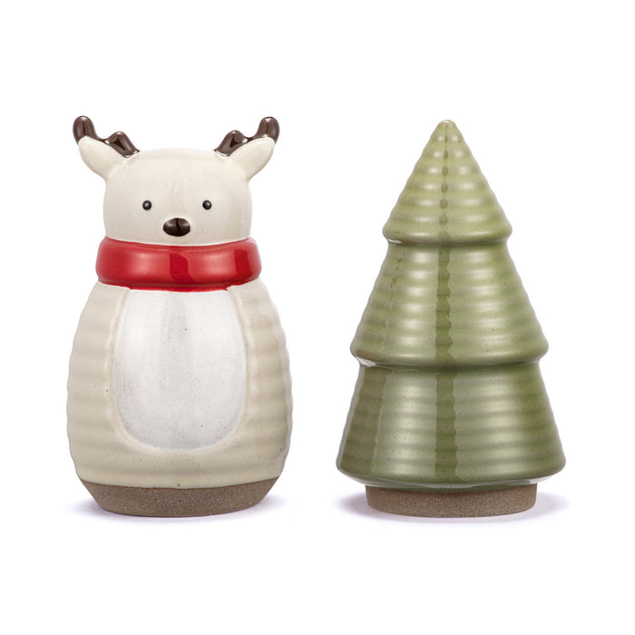 Reindeer and Tree Salt & Pepper Shaker