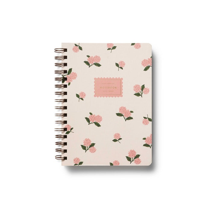 Rifle Paper Co - Pink Hydrangea Spiral Notebook