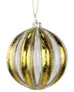 Gold/Silver Glass Ornament