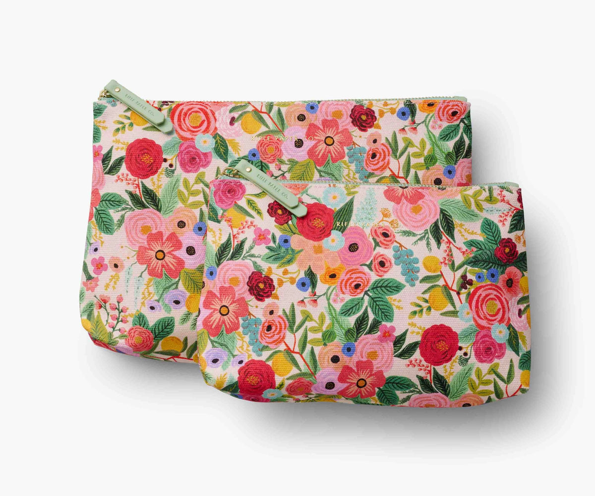 Rifle Paper - Zippered Pouch Set