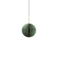 Decorative Green Paper Ball Ornament - small