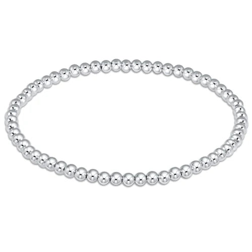 classic sterling 3mm bead bracelet