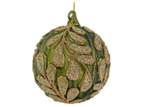 Glass Ball Green Mat 10cm