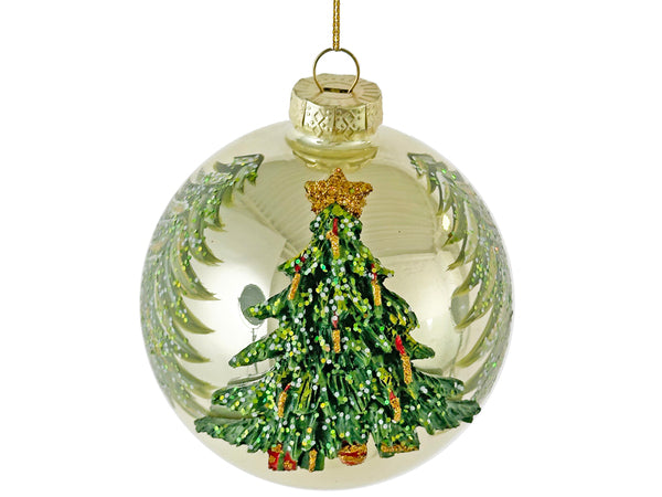Glass Ball Pearl Green Ornamemt