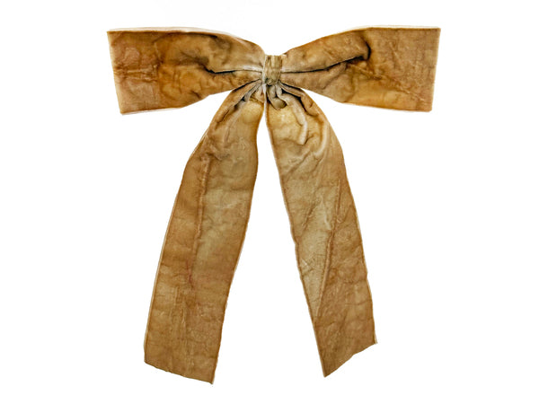Velvet Bow - Beige
