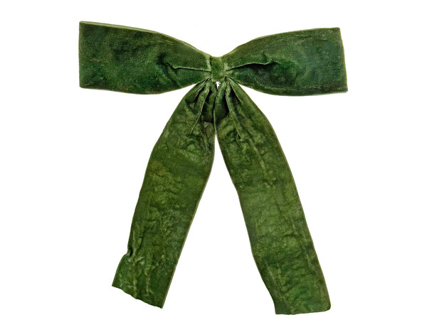Velvet Bow - Green