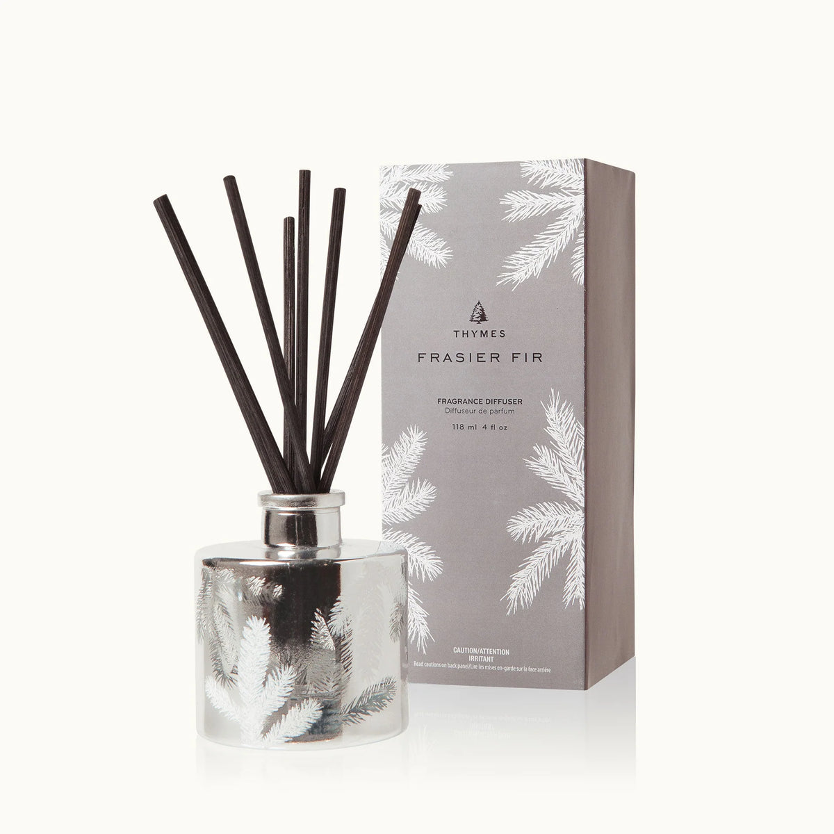 Frasier Fir Reed Diffuser, Petite Silver Statement