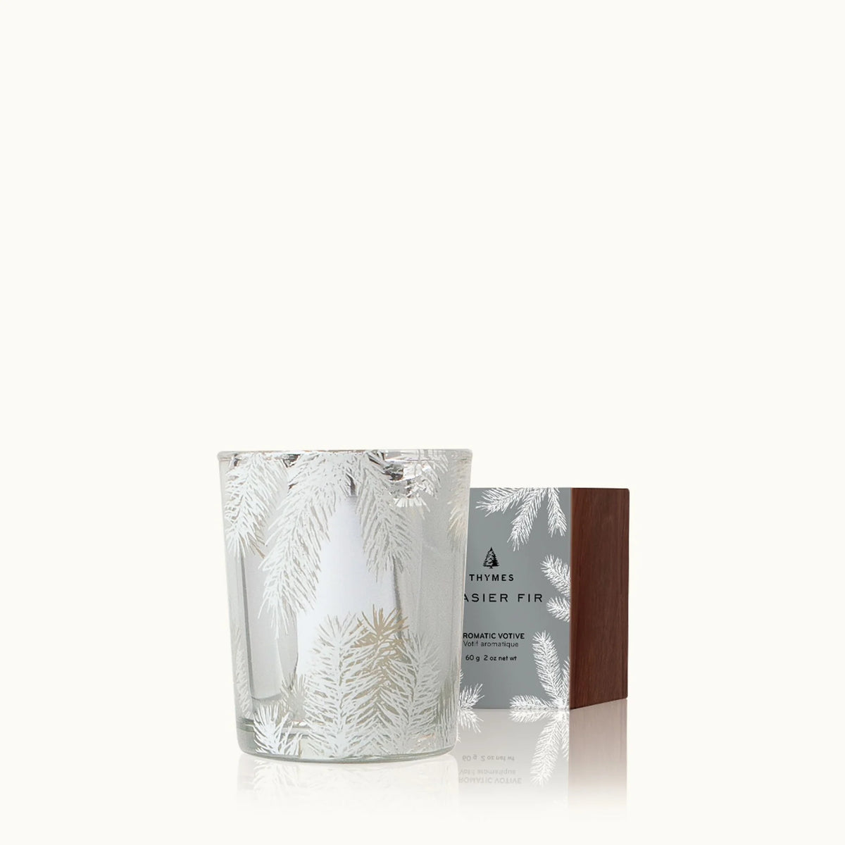 Frasier Fir Statement (Silver Pine Needle) Candle w/Lid