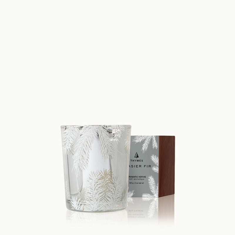 Frasier Fir Statement (Silver Pine Needle) Candle w/Lid