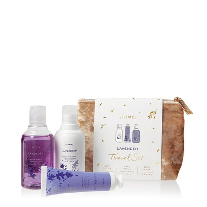 Lavender Travel Set w/Beauty Bag