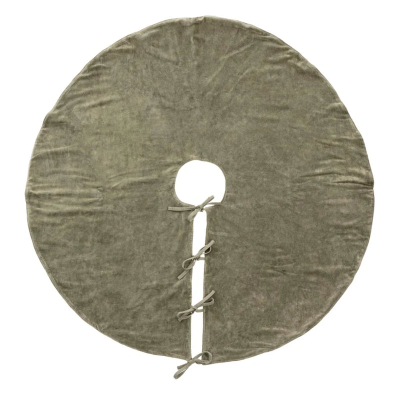 Vera Velvet Tree Skirt - Cypress