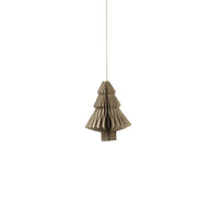 Decorative Paper Tree Ornament - Taupe - 4.5 in