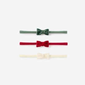 Velvet Tuxedo Christmas Bows - 3 pak