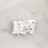 Crystal Waving Flag Pin/Pendant