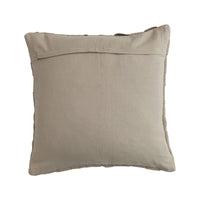 Jute & Cotton Woven Pillow w/Basket Weave Design 20"x20"