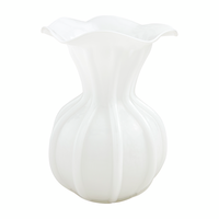 Ruffled Glass Vase