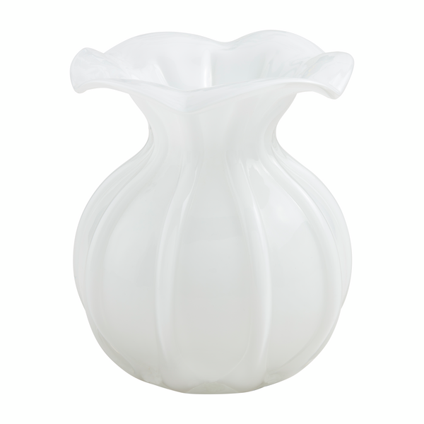 Ruffled Glass Vase