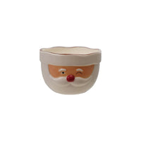 Stoneware Santa Head Shaped Mixing Bowl
