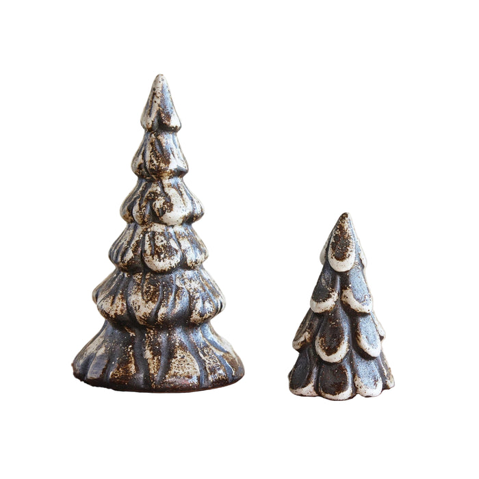 Stoneware Tree, Reactive Glaze, Matte Brown