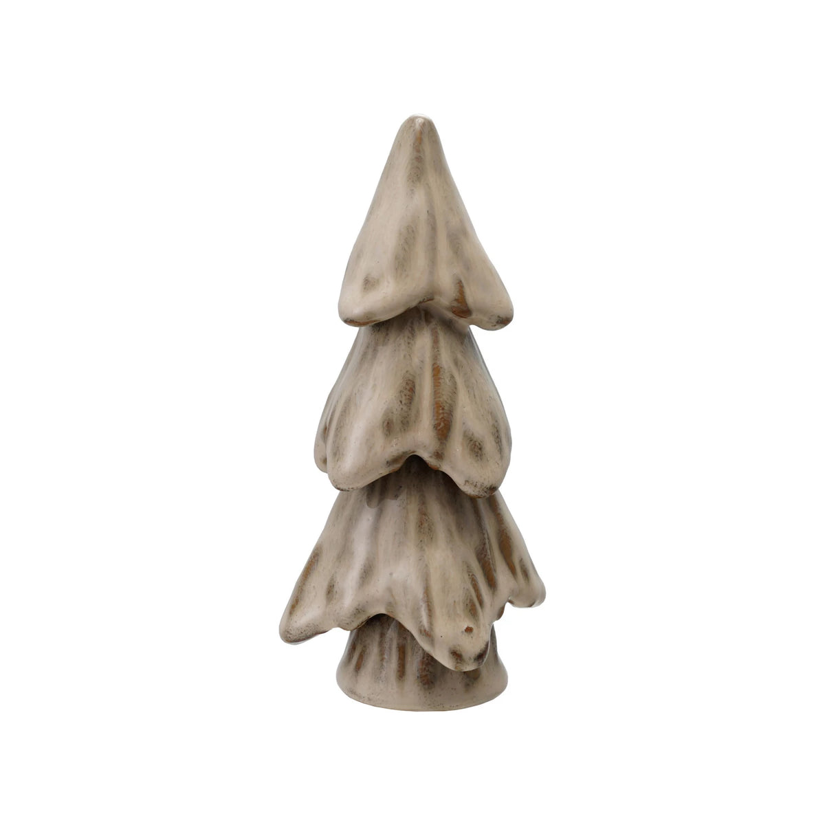 Stoneware Tree, Reactive Glaze, Cream