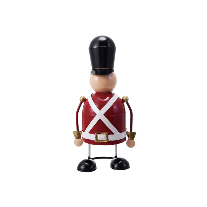 5-1/2"L x 4"W x 11-3/4"H Metal Soldier with Spring, Multi Color